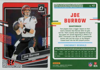 Joe Burrow 2023 Panini Donruss Optic