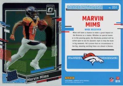 Marvin Mims 2023 Panini Donruss Optic
