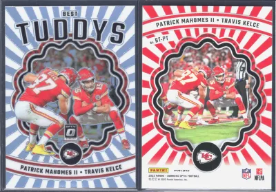 Patrick Mahomes II / Travis Kelce card