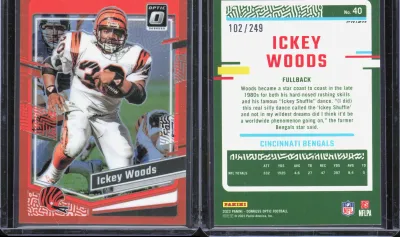 Ickey Woods — 2023 Panini Donruss Optic Orange