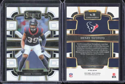 Henry To'oto'o — 2023 Panini Select White Prizms