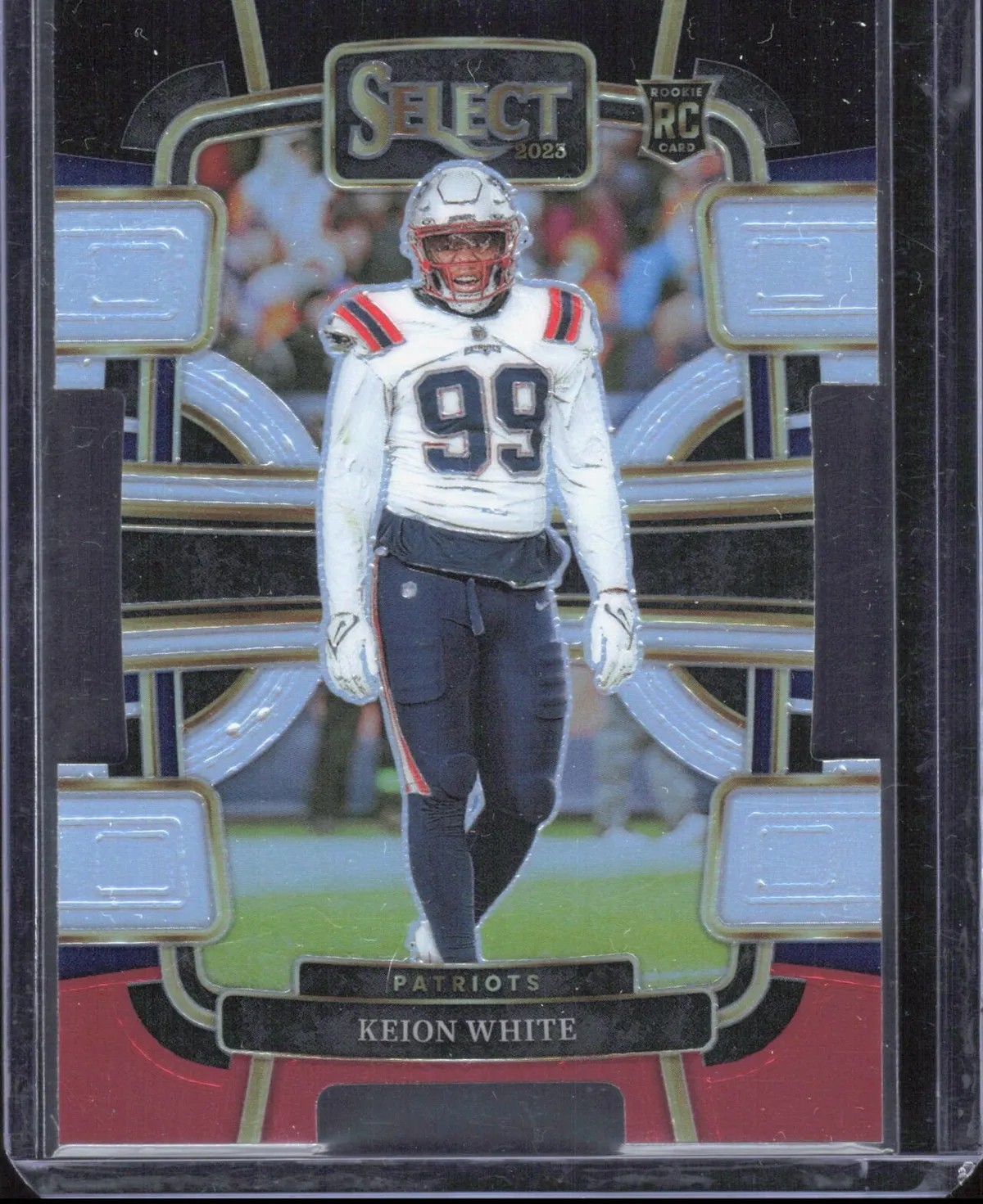 Keion White — 2023 Panini Select Black Red Prizms Die-Cut