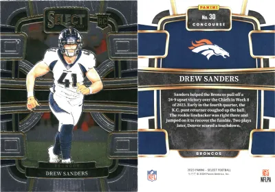 Drew Sanders — 2023 Panini Select Base Concourse