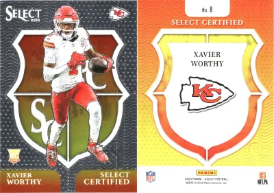 Xavier Worthy 2023 Panini Select