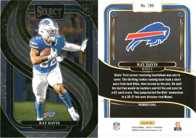 Ray Davis — 2023 Panini Select Base Premier Level