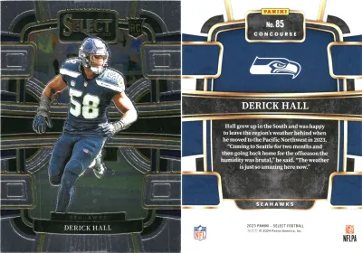 Derick Hall — 2023 Panini Select Base Concourse