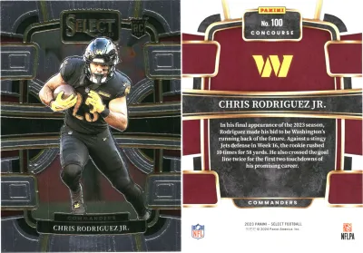 Chris Rodriguez Jr. — 2023 Panini Select Base Concourse