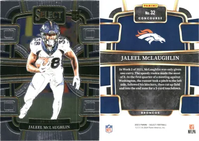 Jaleel McLaughlin 2023 Panini Select