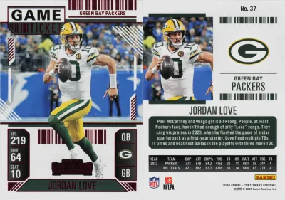 Jordan Love 2024 Panini Contenders