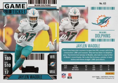 Jaylen Waddle 2024 Panini Contenders Football
