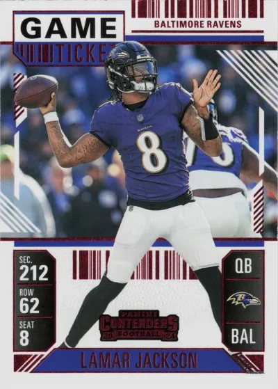Lamar Jackson 2024 Panini Contenders Optic