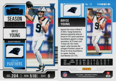Bryce Young 2023 Panini Contenders Football