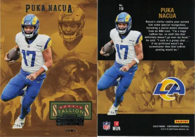 Puka Nacua 2023 Panini Contenders Football
