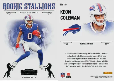 Keon Coleman 2024 Panini Contenders Optic