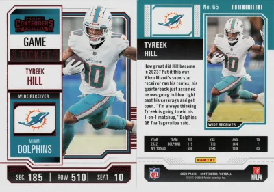 Tyreek Hill 2023 Panini Contenders Football