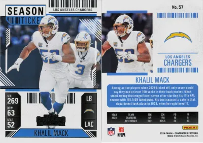 Khalil Mack 2024 Panini Contenders