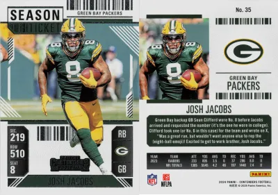 Josh Jacobs 2024 Panini Contenders