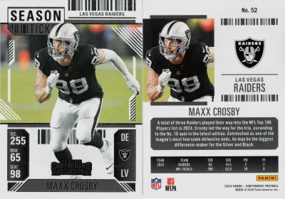 Maxx Crosby 2024 Panini Contenders
