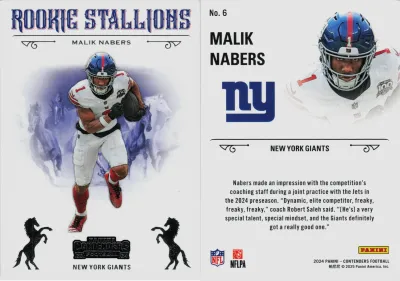 Malik Nabers 2024 Panini Contenders