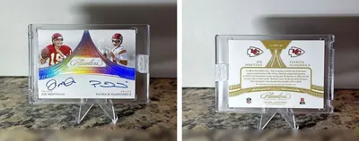 Joe Montana and Patrick Mahomes II card