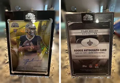 Tyler Shough 2025 Topps Topps Chrome Black