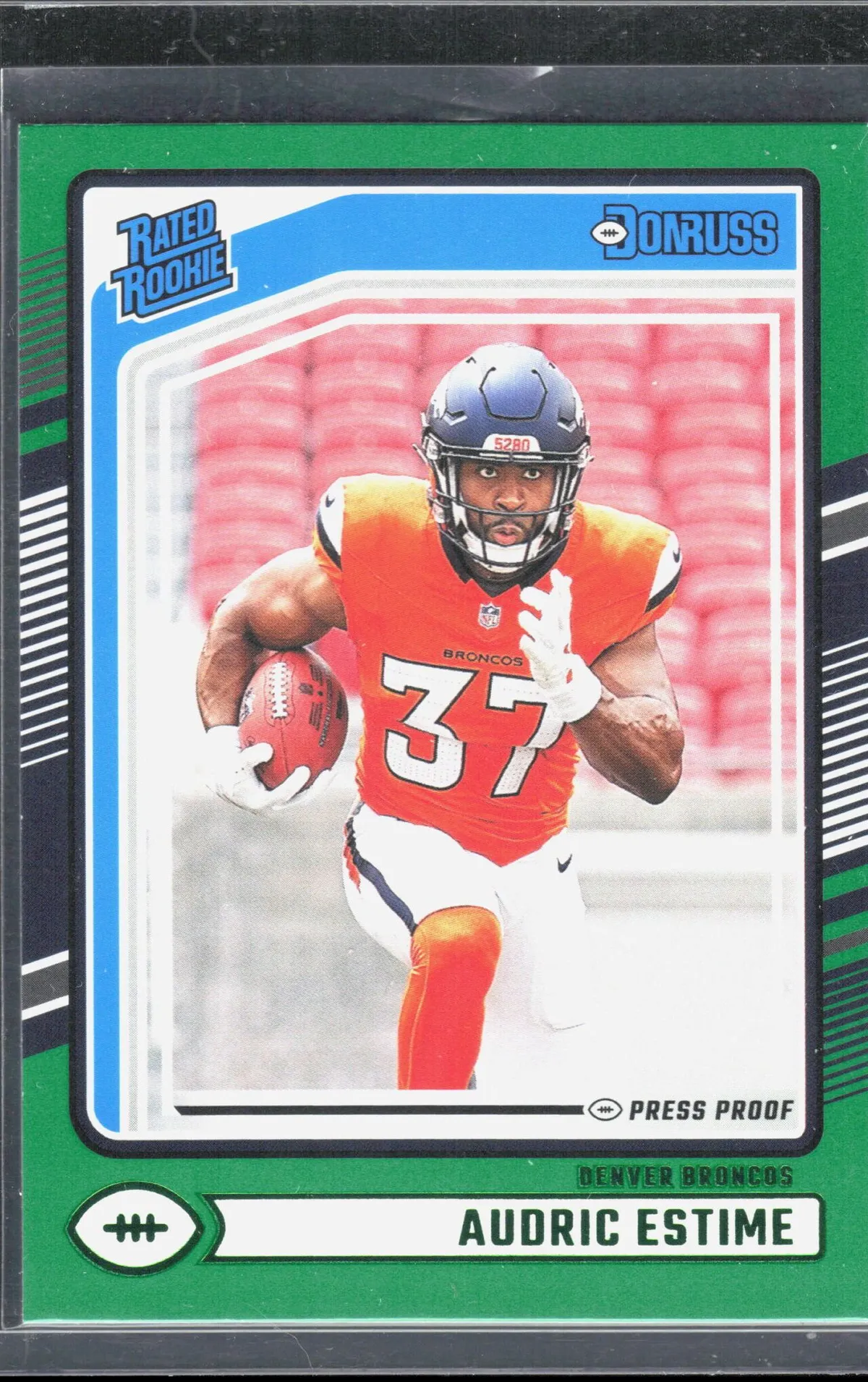 Audric Estime 2024 Panini Donruss Optic
