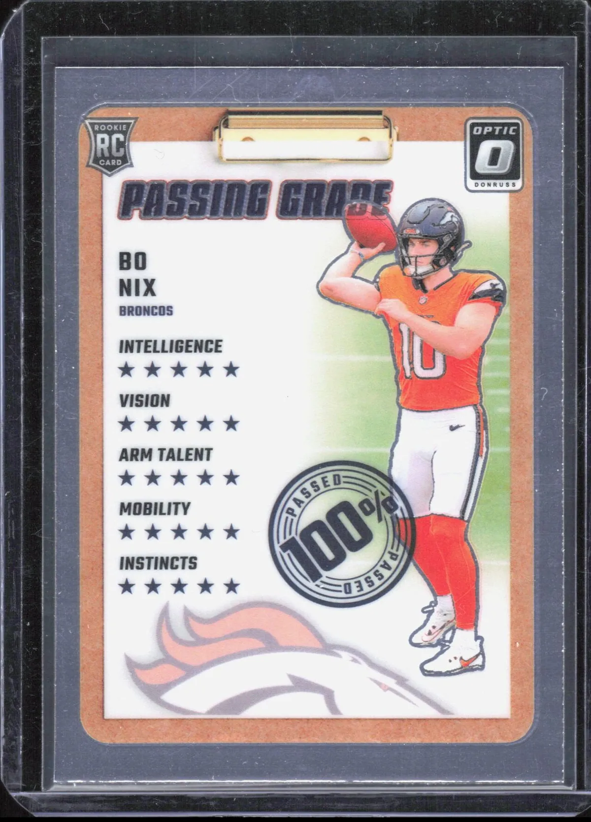 Bo Nix 2024 Panini Donruss Optic