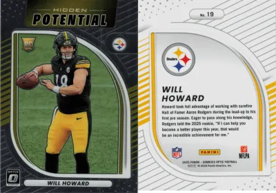 Will Howard 2025 Panini Donruss Optic