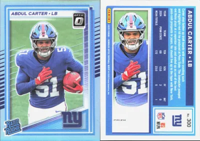 Abdul Carter 2025 Panini Donruss Optic