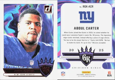 Abdul Carter 2025 Panini Donruss