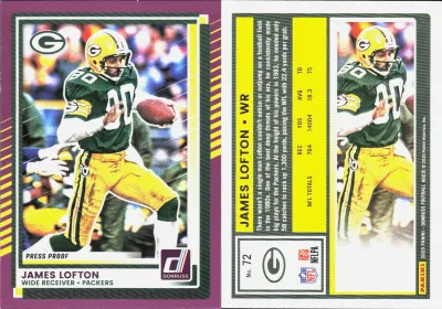 James Lofton card