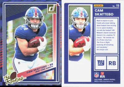 Cam Skattebo 2025 Panini Donruss