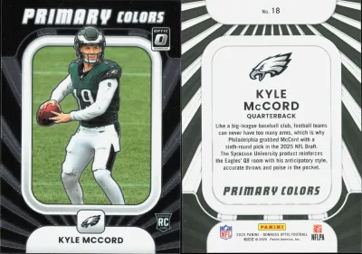 Kyle McCord 2025 Panini Donruss Optic