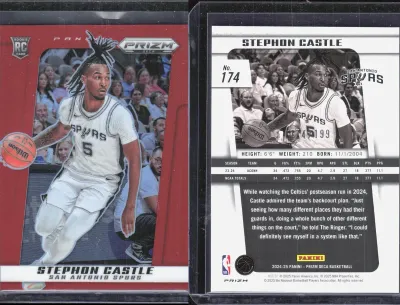 Stephon Castle — 2024 Panini Prizm DECA Red Prizm