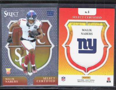 Malik Nabers 2024 Panini Select