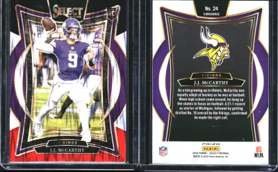 J.J. McCarthy 2024 Panini Select