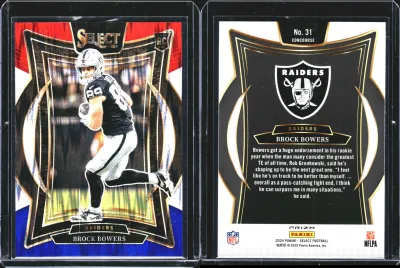 Brock Bowers 2024 Panini Select