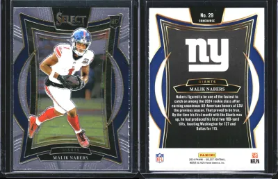 Malik Nabers 2024 Panini Select