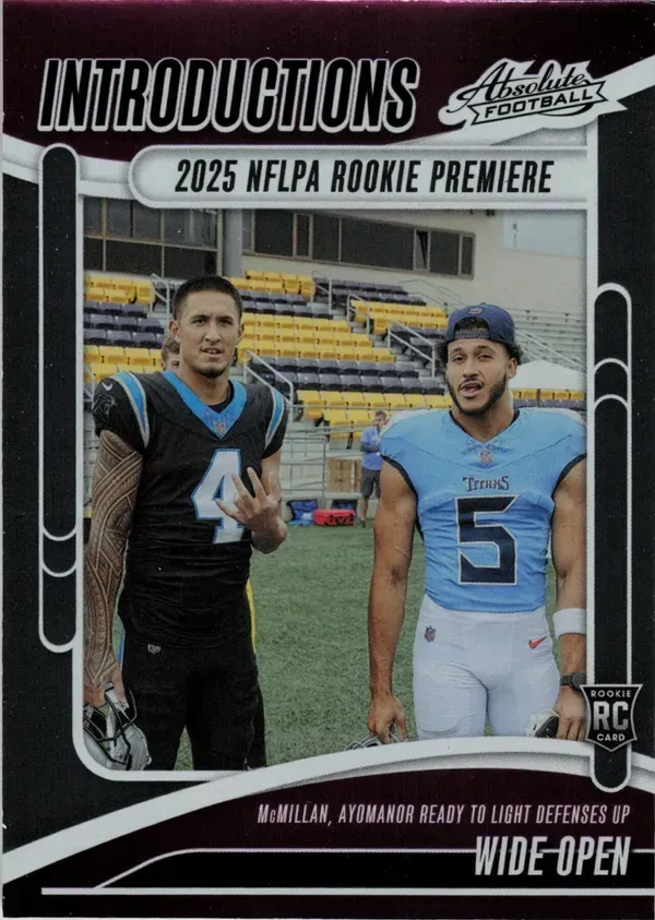 Tetairoa Mcmillan 2025 Panini Absolute