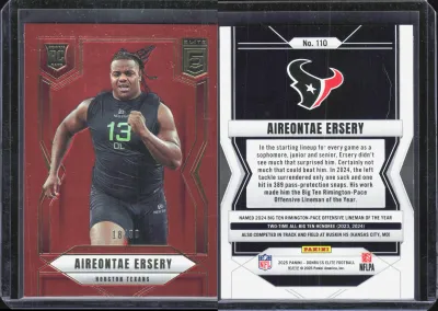 Aireontae Ersery 2025 Panini Donruss Elite