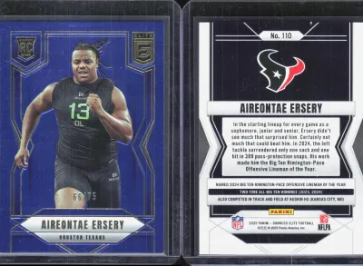 Aireontae Ersery — 2025 Panini Donruss Elite Blue
