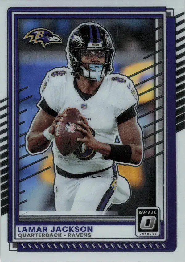 Lamar Jackson 2025 Panini Donruss Optic