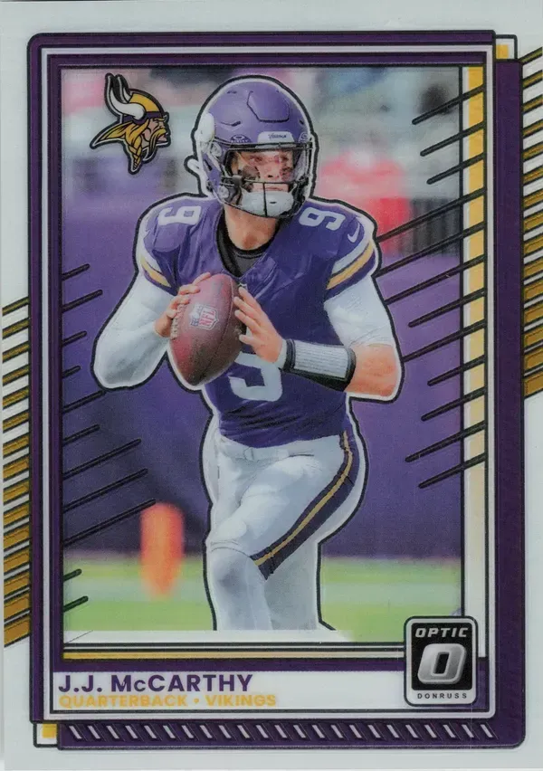 J.J. McCarthy 2025 Panini Donruss Optic