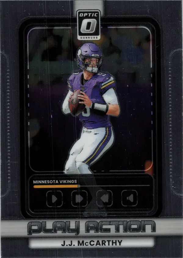 J.J. McCarthy 2025 Panini Donruss Optic