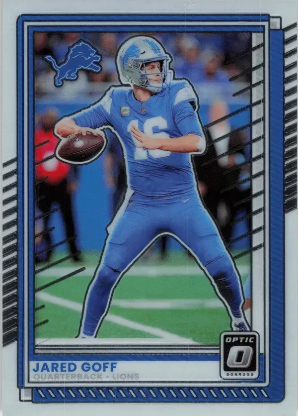 Jared Goff 2025 Panini Donruss Optic