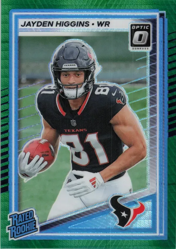 Jayden Higgins 2025 Panini Donruss Optic