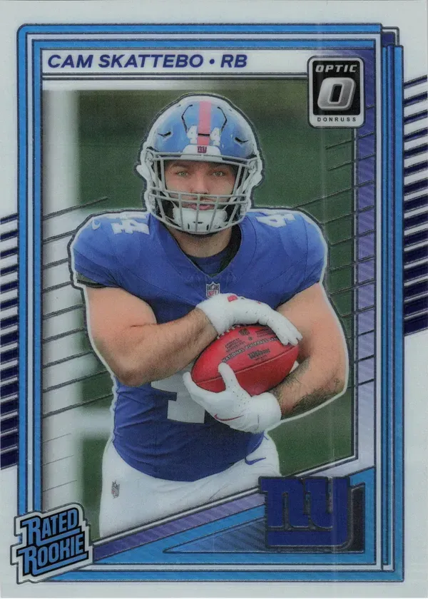 Cam Skattebo 2025 Panini Donruss Optic