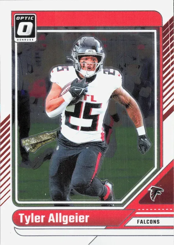 Tyler Allgeier 2025 Panini Donruss Optic