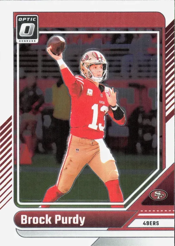 Brock Purdy 2025 Panini Donruss Optic