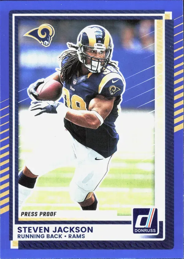 Steven Jackson — 2025 Panini Donruss Press Proofs Blue